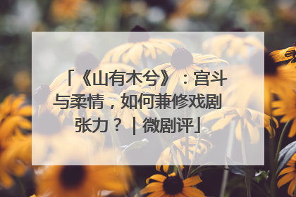 《山有木兮》：宫斗与柔情，如何兼修戏剧张力？｜微剧评
