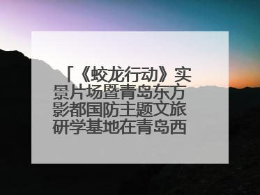 《蛟龙行动》实景片场暨青岛东方影都国防主题文旅研学基地在青岛西海岸新区开业