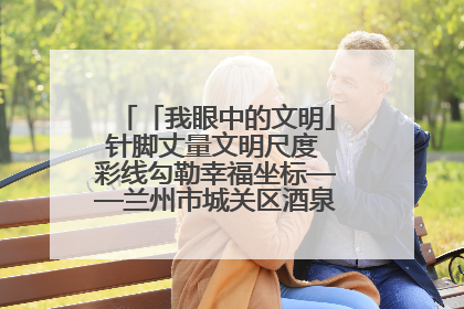 「我眼中的文明」针脚丈量文明尺度 彩线勾勒幸福坐标——兰州市城关区酒泉路街道办事处