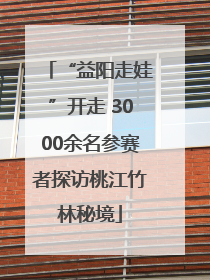 “益阳走娃”开走 3000余名参赛者探访桃江竹林秘境