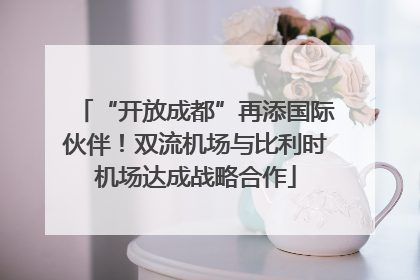 “开放成都”再添国际伙伴！双流机场与比利时机场达成战略合作