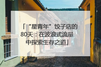 “星青年”饺子店的80天：在波浪式流量中探索生存之道