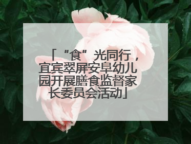 “食”光同行，宜宾翠屏安阜幼儿园开展膳食监督家长委员会活动