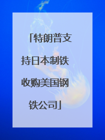特朗普支持日本制铁收购美国钢铁公司
