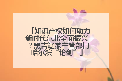 知识产权如何助力新时代东北全面振兴？黑吉辽蒙主管部门哈尔滨“论剑”