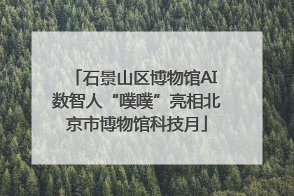 石景山区博物馆AI数智人“噗噗”亮相北京市博物馆科技月