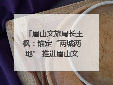 眉山文旅局长王枫：锚定“两城两地” 推进眉山文旅融合高质量发展｜文旅局长说