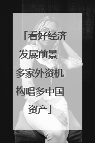 看好经济发展前景 多家外资机构唱多中国资产