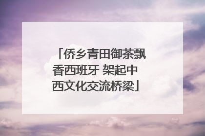 侨乡青田御茶飘香西班牙 架起中西文化交流桥梁