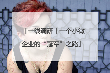 一线调研丨一个小微企业的“冠军”之路