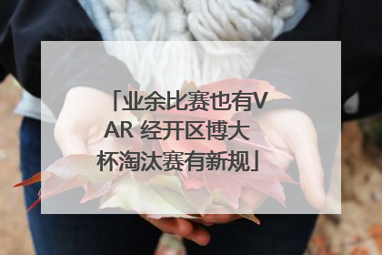 业余比赛也有VAR 经开区博大杯淘汰赛有新规