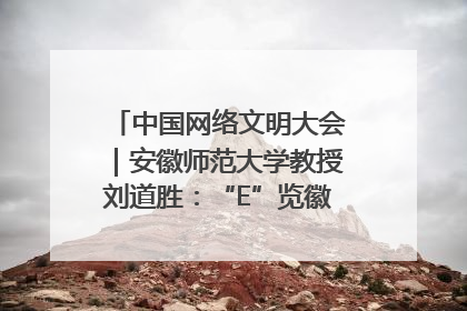 中国网络文明大会｜安徽师范大学教授刘道胜：“E”览徽风，构筑中华民族共有精神家园