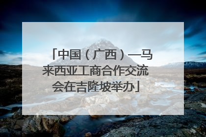 中国（广西）—马来西亚工商合作交流会在吉隆坡举办