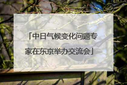 中日气候变化问题专家在东京举办交流会