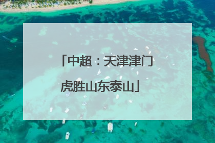 中超：天津津门虎胜山东泰山