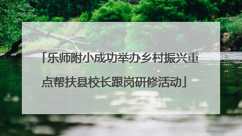 乐师附小成功举办乡村振兴重点帮扶县校长跟岗研修活动