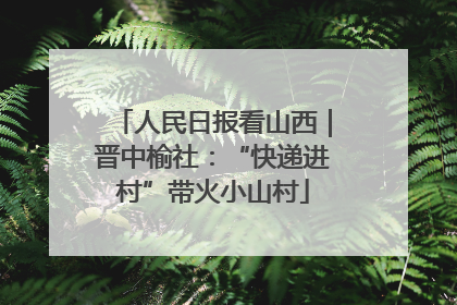 人民日报看山西｜晋中榆社：“快递进村”带火小山村