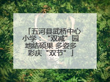 五河县武桥中心小学：“双减”园地结硕果 多姿多彩庆“双节”