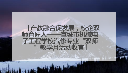 产教融合促发展，校企双师育匠人——宣城市机械电子工程学校汽修专业“双师”教学月活动收官