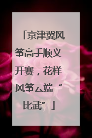 京津冀风筝高手顺义开赛，花样风筝云端“比武”