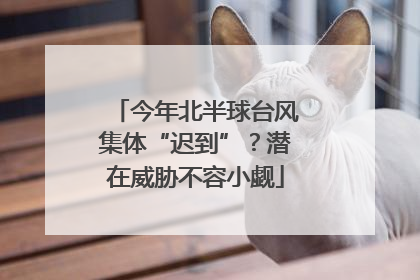 今年北半球台风集体“迟到”？潜在威胁不容小觑