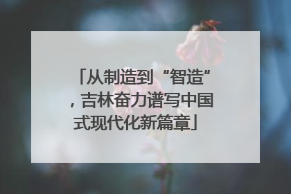 从制造到“智造”，吉林奋力谱写中国式现代化新篇章