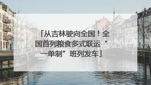 从吉林驶向全国！全国首列粮食多式联运“一单制”班列发车