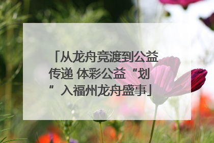 从龙舟竞渡到公益传递 体彩公益“划”入福州龙舟盛事