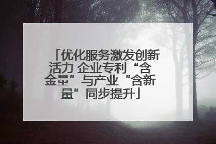 优化服务激发创新活力 企业专利“含金量”与产业“含新量”同步提升