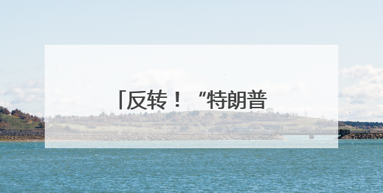 反转！“特朗普同意美方出席”
