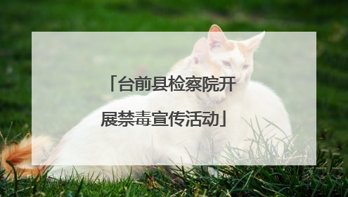 台前县检察院开展禁毒宣传活动