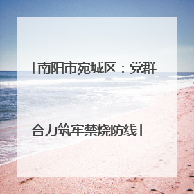 南阳市宛城区：党群合力筑牢禁烧防线