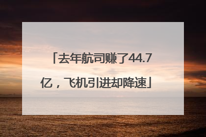 去年航司赚了44.7亿，飞机引进却降速