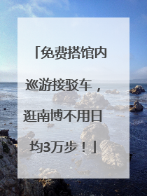 免费搭馆内巡游接驳车，逛南博不用日均3万步！