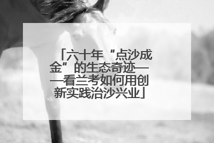 六十年“点沙成金”的生态奇迹——看兰考如何用创新实践治沙兴业