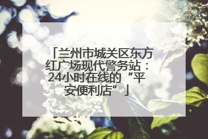 兰州市城关区东方红广场现代警务站：24小时在线的“平安便利店”