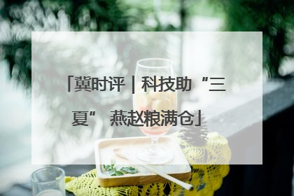 冀时评｜科技助“三夏” 燕赵粮满仓
