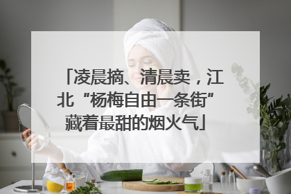 凌晨摘、清晨卖，江北“杨梅自由一条街”藏着最甜的烟火气
