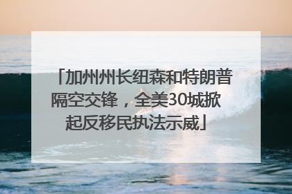 加州州长纽森和特朗普隔空交锋，全美30城掀起反移民执法示威