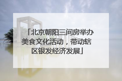 北京朝阳三间房举办美食文化活动，带动辖区银发经济发展