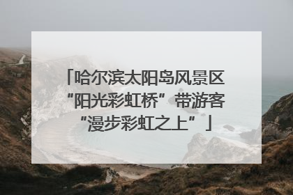 哈尔滨太阳岛风景区“阳光彩虹桥”带游客“漫步彩虹之上”