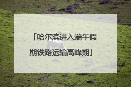 哈尔滨进入端午假期铁路运输高峰期