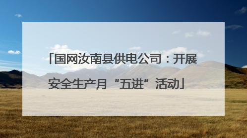 国网汝南县供电公司：开展安全生产月“五进”活动