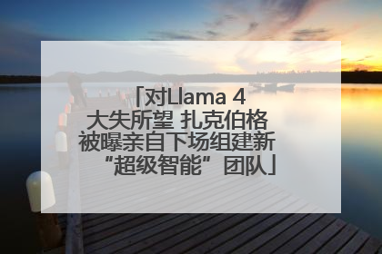 对Llama 4大失所望 扎克伯格被曝亲自下场组建新“超级智能”团队