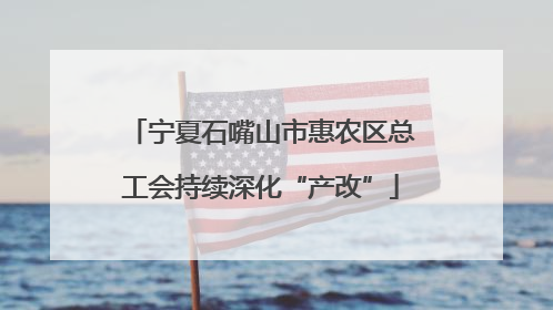 宁夏石嘴山市惠农区总工会持续深化“产改”