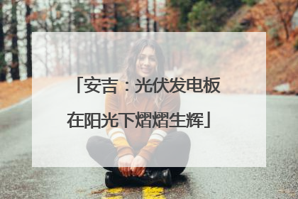 安吉：光伏发电板在阳光下熠熠生辉