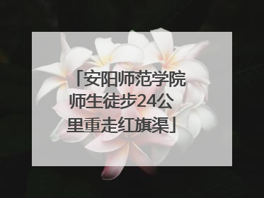 安阳师范学院师生徒步24公里重走红旗渠