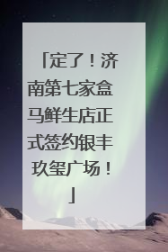 定了！济南第七家盒马鲜生店正式签约银丰玖玺广场！