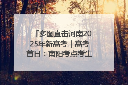 多图直击河南2025年新高考｜高考首日：南阳考点考生信心满满迎战