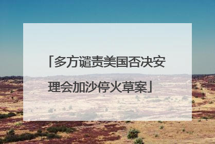 多方谴责美国否决安理会加沙停火草案